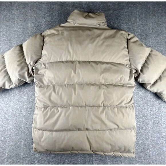 THE NORTH FACE Vintage SIERRA Goose Down Puffer Jacket Mens Sz M Beige NO HOOD - Picture 2 of 14